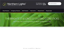 Tablet Screenshot of glow-sticks.com